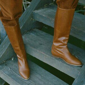 NWT DOEN ILLARIA RIDING BOOT 38 -- WHISKEY